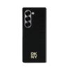 DKNY PU Leather Repeat Pattern Stack Logo MagSafe Samsung Galaxy Z Fold 6 hátlap tok, fekete