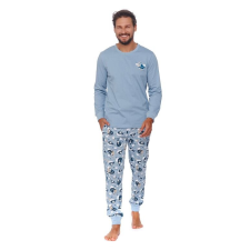 DN Nightwear Dreams férfi pizsama, világoskék S férfi pizsama
