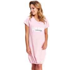 DN Nightwear Happy Mommy kismama hálóing cipzárral, rózsaszín S hálóing, pizsama