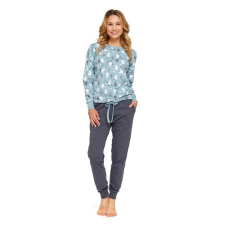 DN Nightwear Ice blue női pizsama, medvés, karácsonyi XL hálóing, pizsama