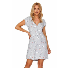 DN Nightwear Kim női hálóing, cicás, szürke S