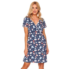 DN Nightwear Kristina kismamahálóing, felhős, kék S