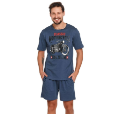 DN Nightwear Mario férfi pizsama, kék S