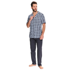 DN Nightwear Noah férfi pizsama, kockás M