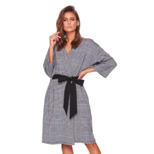 DN Nightwear Paola női jacquard fürdőköpeny, kockás S női köntös