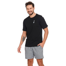 DN Nightwear Pikk király rövid férfi pizsama, fekete S férfi pizsama