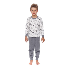 DN Nightwear Snowman karácsonyi gyerekpizsama, fehér, meleg 146/152 gyerek hálóing, pizsama