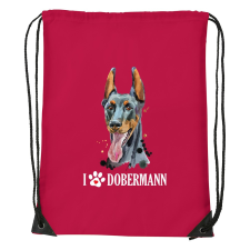  Dobermann - Sport táska Piros egyedi ajándék