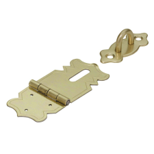 Dobozpánt sárgaréz bevonattal 20 mm x 47 mm zár és alkatrészei