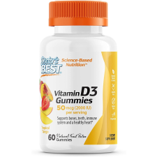 Doctor's Best A Doctor's Best D3-vitamin gumicukor (D3-vitamin), mangó, 60 gumimaci vitamin és táplálékkiegészítő