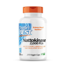 Doctor's Best A Doctor's Best Nattokinase, Nattokinase, 2000 FU, 270 Növényi kapszula vitamin és táplálékkiegészítő