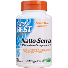 Doctor's Best Az orvos legjobb Natto-Serra, 90 gyógynövényes kapszula vitamin és táplálékkiegészítő