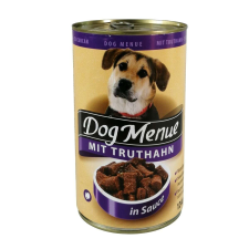  Dog Menu Konzerv 1240G Pulykás kutyaeledel