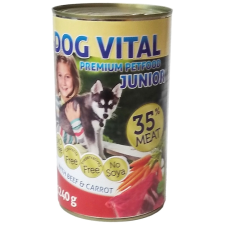 DOG VITAL Junior Beef&Carrot 1240g kutyaeledel