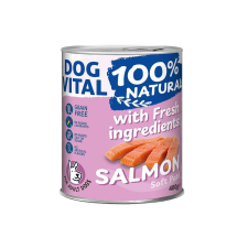 DOG VITAL konzerv 100% Natural Soft Paté Salmon - lazac 400g kutyaeledel