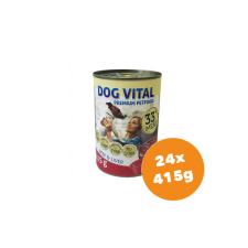 DOG VITAL konzerv beef&liver 24x415g kutyaeledel