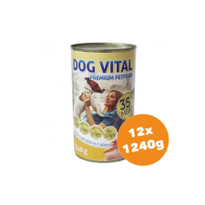 DOG VITAL konzerv chicken&carrot 12x1240g kutyaeledel