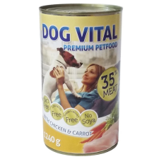 DOG VITAL konzerv csirke, sárgarépa 1240g kutyaeledel