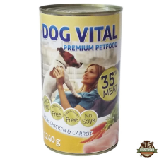 DOG VITAL konzerv csirke, sárgarépa 1240g kutyaeledel