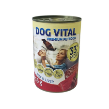 DOG VITAL konzerv marha, máj 415g kutyaeledel