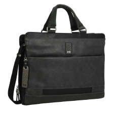  Dogs by Beluchi Férfi prémium üzleti táska, 40x12x32 cm (30104-01BLA) kézitáska és bőrönd