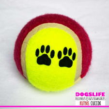  Dogs Life Kutyajáték színes tenisz labda kb 8cm-es - Játék egész nap játék kutyáknak