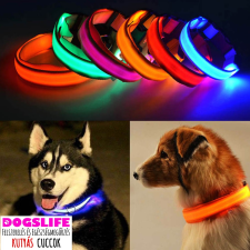  Dogs Life Lightning Collar Világító Nyakörv L méret 36-50cm Villogó Nyakörv állítható több színben RAKTÁRRÓL! nyakörv, póráz, hám kutyáknak