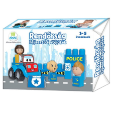 Dohány Toys Fejlesztő építőjáték - Rendőrség készlet építkezés