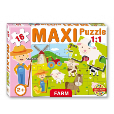 DohányGame D-Toys Maxi kirakó, Farm 16db-os 640 puzzle, kirakós