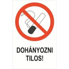  Dohányozni tilos! - műanyag, 150*100 információs tábla, állvány