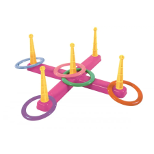 Dohánytoys Karikadobáló célbadobó játék - rózsaszín kerti játék
