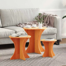  Dohányzóasztal 3 pcs Faggyú barna bútor