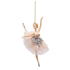 Dolce balerina karácsonyfadísz, 18 cm, rózsaszín karácsonyfadísz