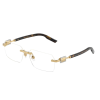 Dolce & Gabbana DG1361 02 Gold Demo Lens szemüveg