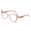 Dolce & Gabbana DG3409 3226 Transparent Powder Pink Demo Lens szemüveg