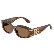Dolce & Gabbana DG4502 347073 Leo Transparent Dark Brown napszemüveg napszemüveg