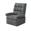  Dollcini elektromos fotel - dönthető és emelhető funkcióval, távirányítóval, oldalsó zsebekkel, extra kényelemmel, szürke