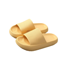 Dollcini, Férfi felhő papucs, Unisex, Masszázs, Zuhany, Fürdőszoba,  Beltéri és Kültéri lapos szandálok, EU44, sárga