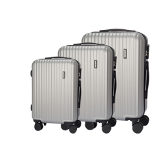  Dollcini, Világjáró Bőrönd 3db set, 28"24"20", 528282_D_3db, szürke