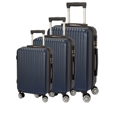 Dollcini, Világjáró Bőrönd 3db set, 28"24"20", 528293_D_3db, kék