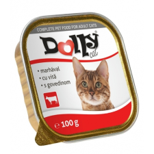 Dolly Cat Alutálka Marhás 100g macskaeledel