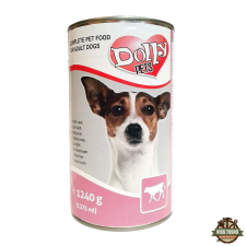 Dolly Dog konzerv borjú 1240g kutyaeledel