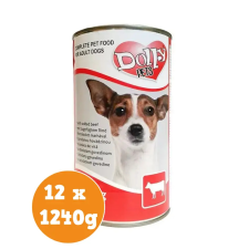 Dolly Dog konzerv marha 12x1240g kutyaeledel