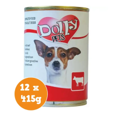 Dolly konzerv marha 12x415g kutyaeledel