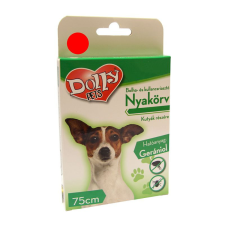 Dolly Natural Bolha és kullancsriasztó nyakörv kutyák részére piros 75cm élősködő elleni készítmény kutyáknak