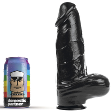 Domestic Partner Dildó DP92B Armour L 18 x 7.5 cm Fekete műpénisz, dildó
