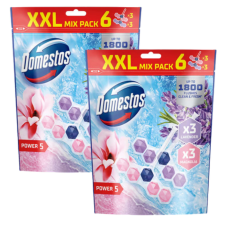 DOMESTOS Power5 WC frissítő blokk mix Magnolia &amp; Lavender (12x50g) tisztító- és takarítószer, higiénia