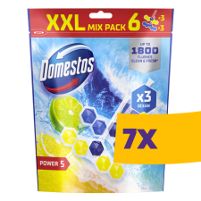 DOMESTOS Power5 WC illatosító rúd Óceán és Lime 6x50g (Karton - 7 csomag) tisztító- és takarítószer, higiénia