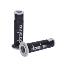 Domino A450 on-road verseny fekete/szürke nyitott végű kormánymarkolat szett egyéb motorkerékpár alkatrész