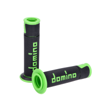 Domino A450 on-road verseny fekete/zöld nyitott végű kormánymarkolat szett egyéb motorkerékpár alkatrész